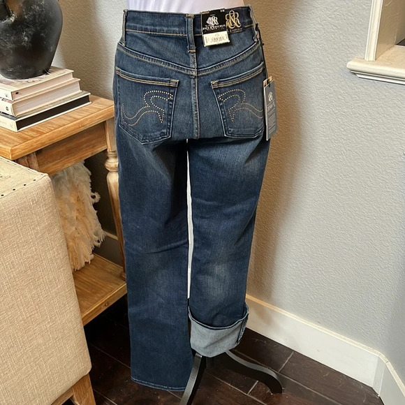 Rock & Republic Kendra Curvy Boot Cut Denim Jeans Size 8 - Picture 5 of 9